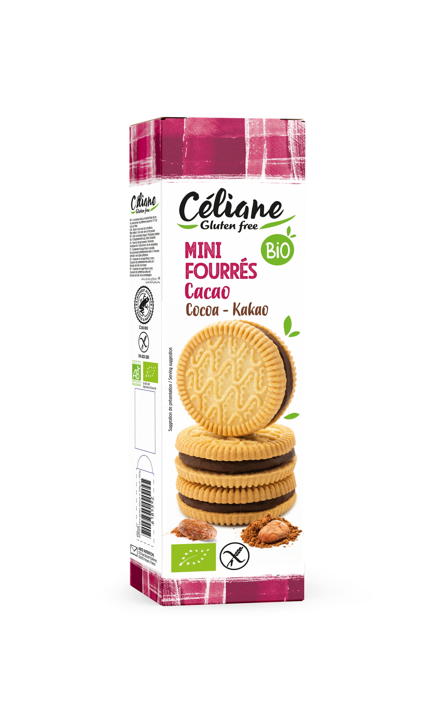 Mini fourrés cacao | Sans gluten - Céliane