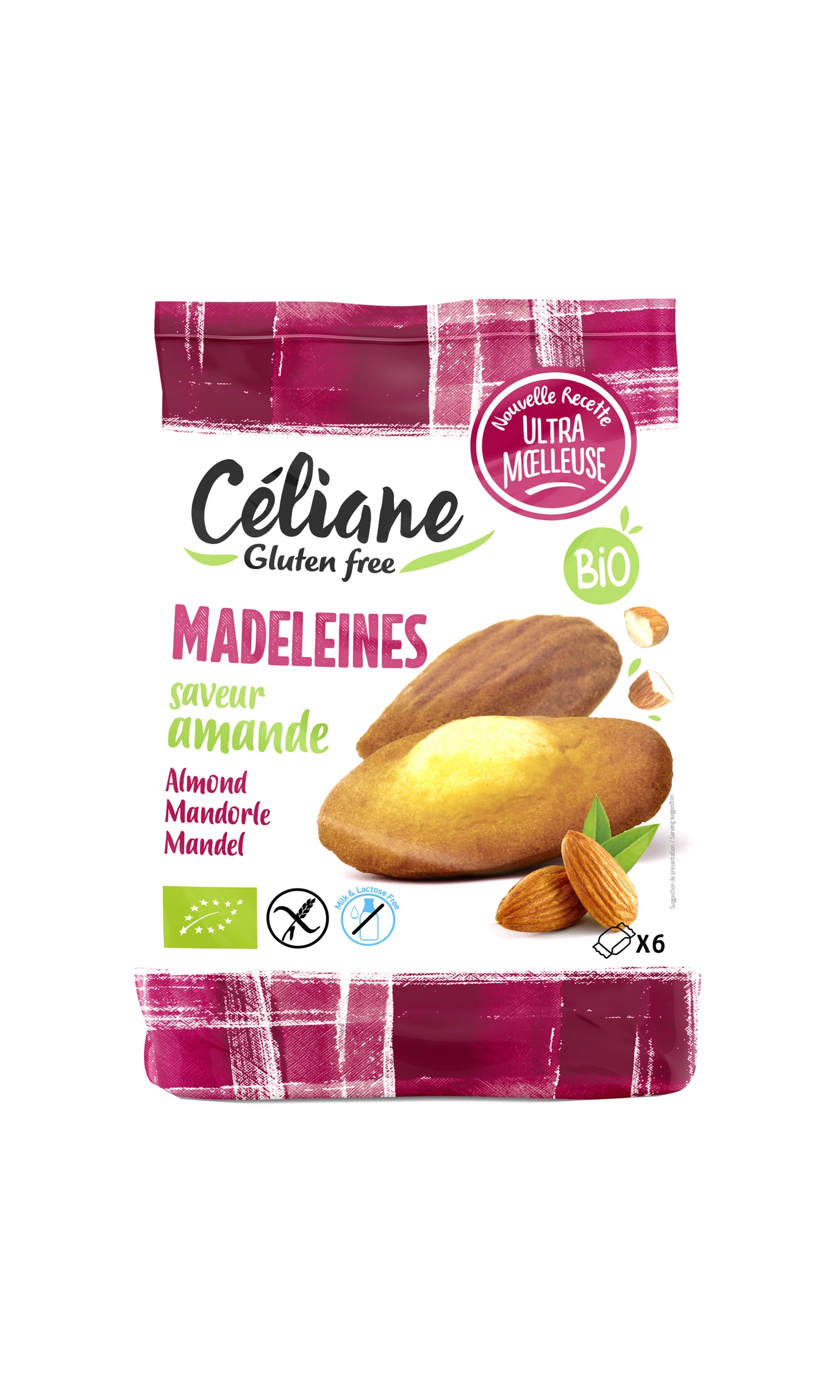 Madeleines amande sans gluten Céliane