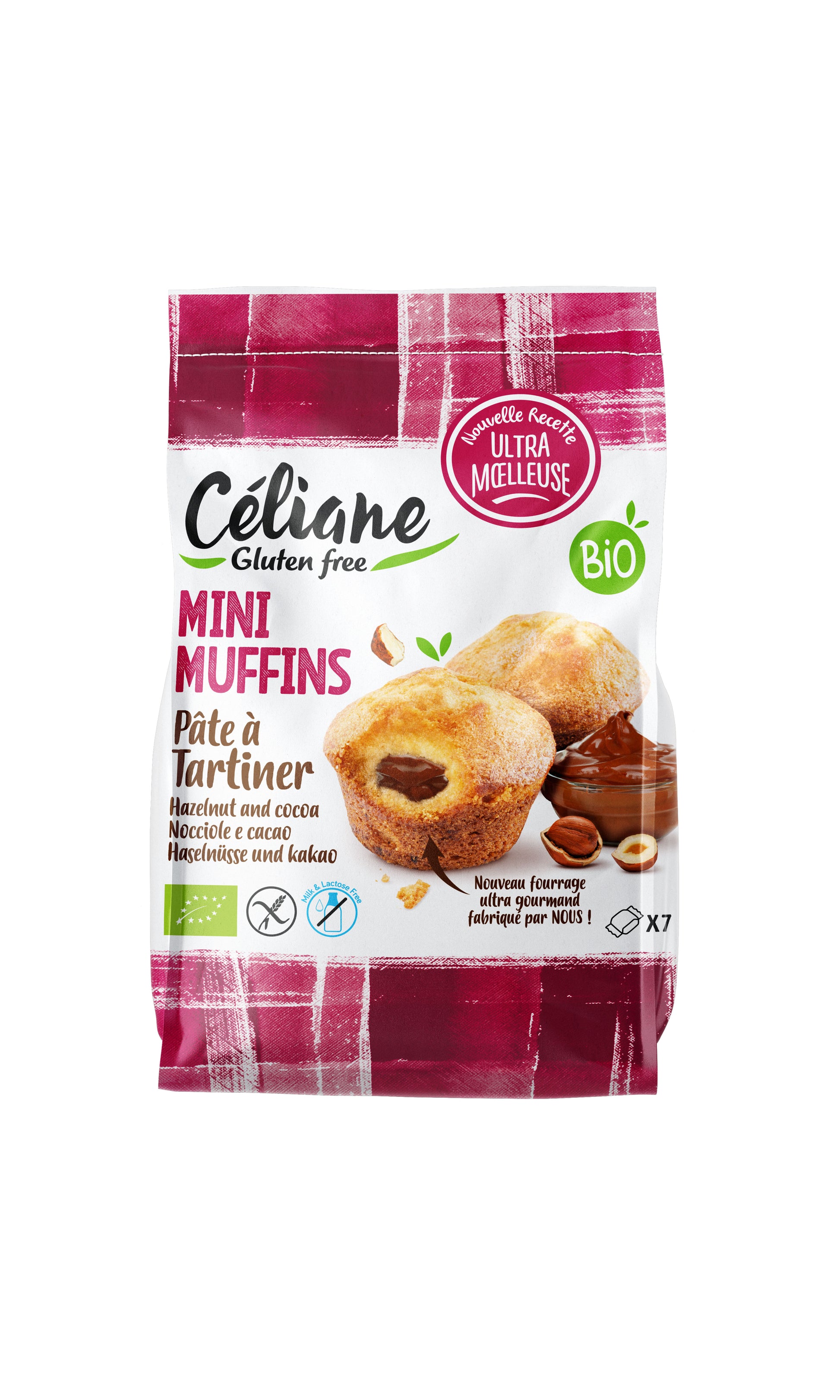 Muffins pâte à tartiner sans gluten Céliane