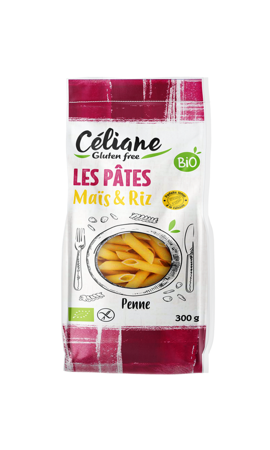 Pâtes penne riz maïs