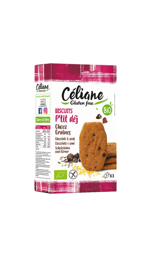 Biscuits petit-déjeuner choco graines