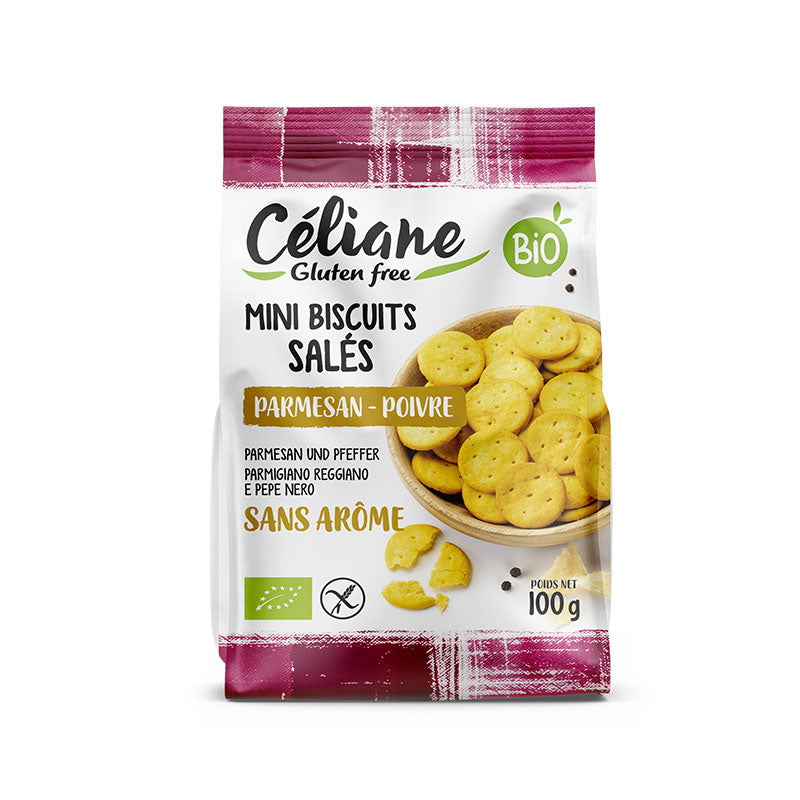 Mini biscuits salés sans gluten Céliane